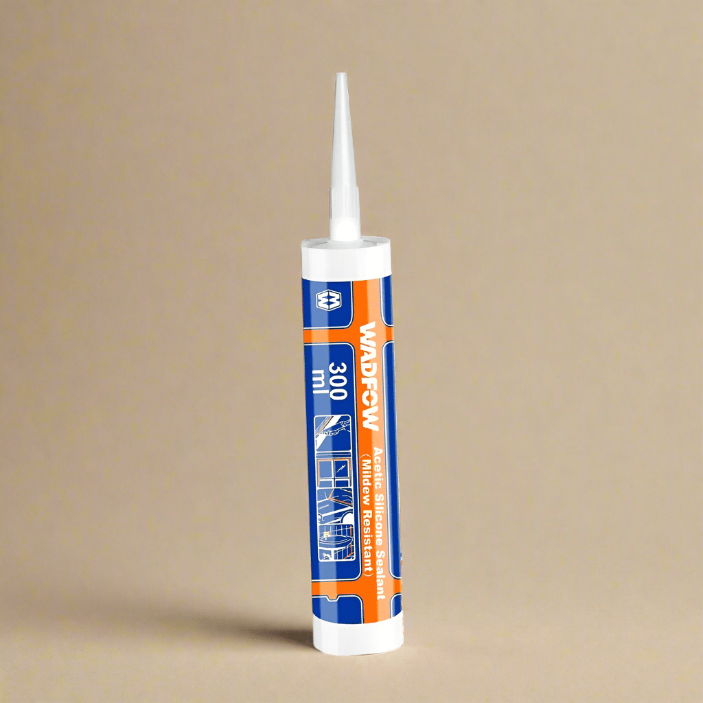 Wadfow Caulk & Sealants Wadfow Mildew Resistant Acetic Neutral Silicone Sealant - White & Transparent