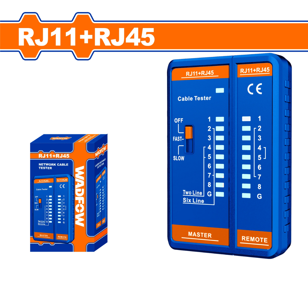 Wadfow Digital Meter Wadfow Network Cable Tester  - WTP9501