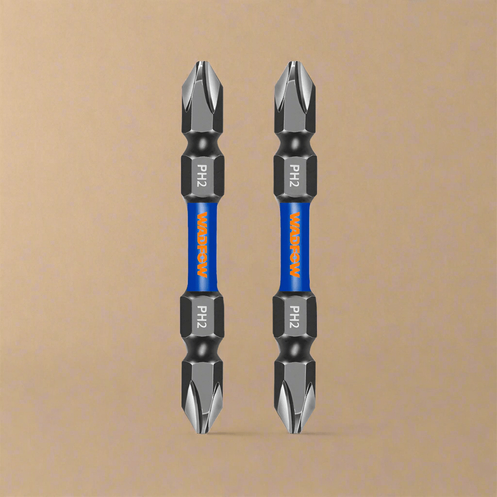 Wadfow Screwdriver Bits Wadfow PH2+PH2 65mm Impact Screwdriver Bit Set - WSV3K62