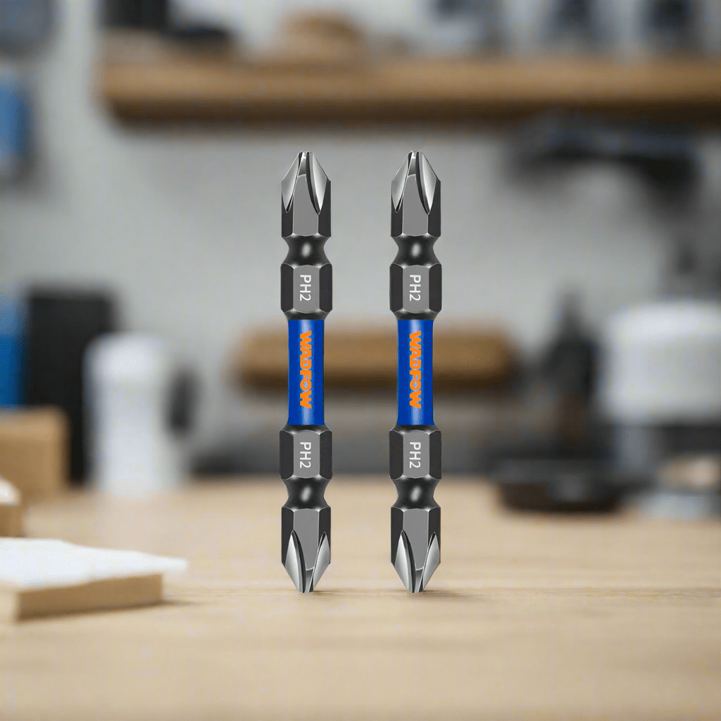 Wadfow Screwdriver Bits Wadfow PH2+PH2 65mm Impact Screwdriver Bit Set - WSV3K62
