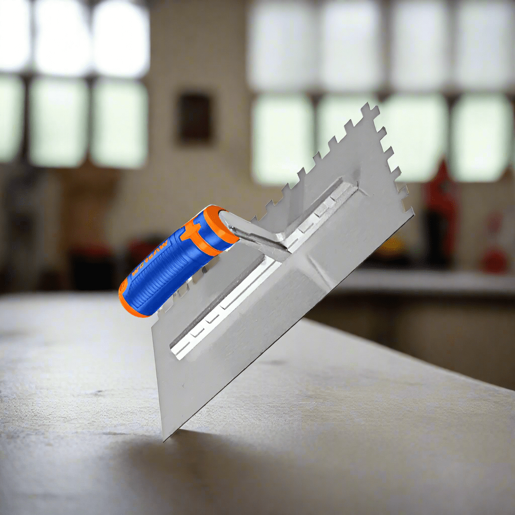 Wadfow Specialty Hand Tools Wadfow Plastering Trowel With Teeth 230x100mm - WPE4923