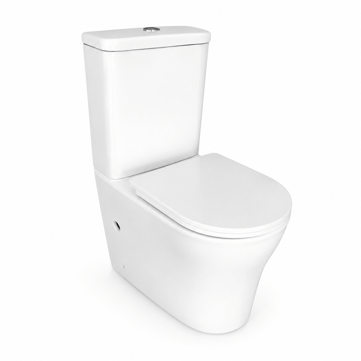 Wahkit Toilet & Urinal Wahkit Ceramic Skirted Two-Piece Water Closet with Rounded Bowl & Tapered Base 615mm - 2008