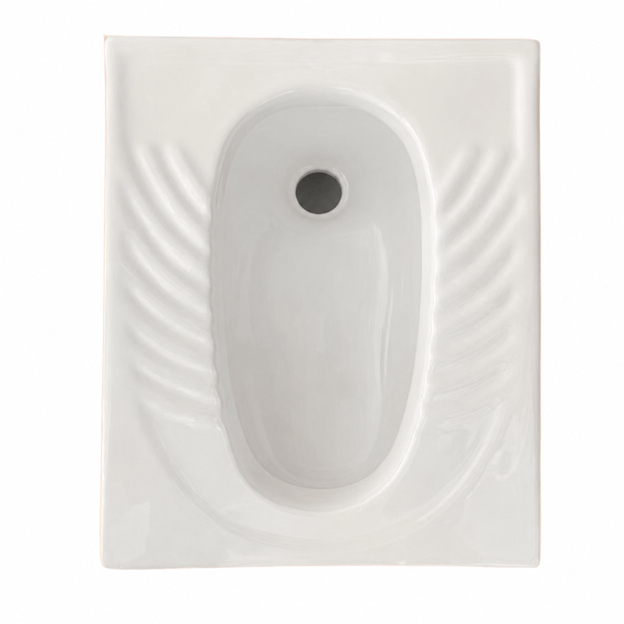 Wahkit Toilet & Urinal Wahkit Ceramic Squatting Pan with Ribbed Foot Grip 550mm - C003