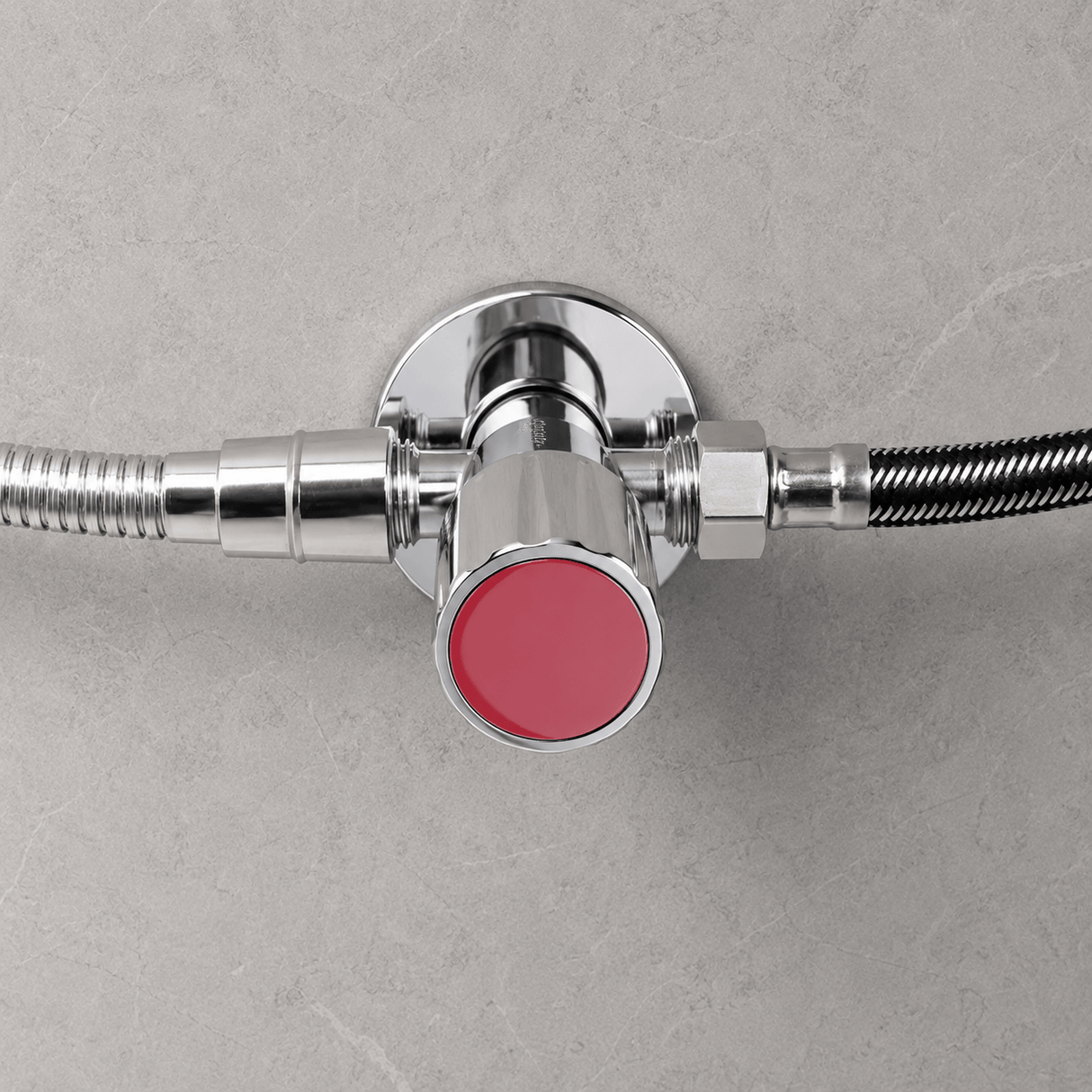 Wahkit Taps & Faucets Wahkit Chrome 2-Way Outlet Angle Valve in Stainless Steel - K-8651