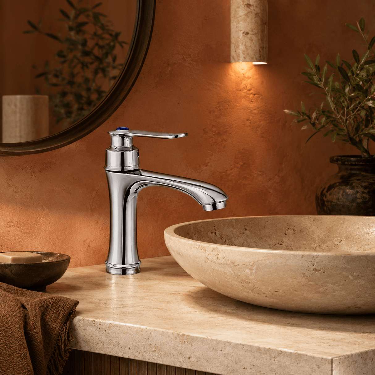 Wahkit Bathroom Faucet Wahkit Chrome Arched Basin Mixer Tap in Zinc Alloy - K-8998