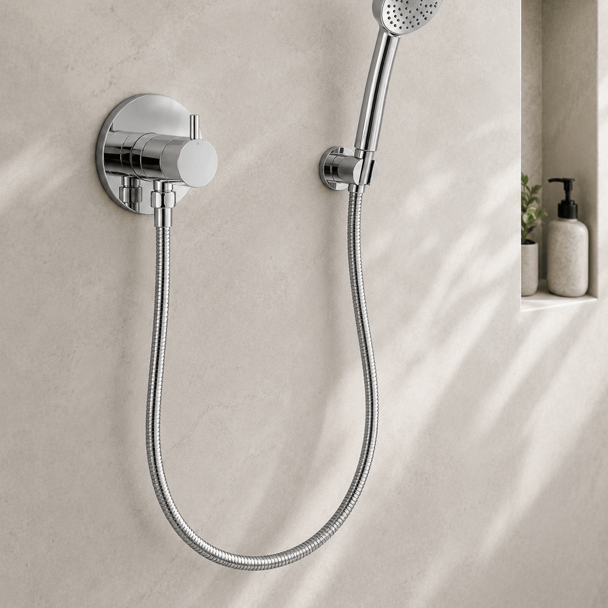 Wahkit Plumbing Parts & Fittings Wahkit Chrome Flexible Shower Hose in Stainless Steel - K-L426 & K-L427