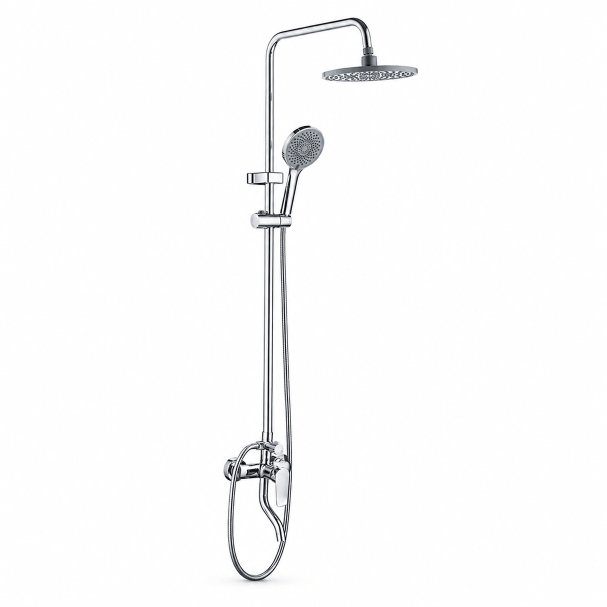 Wahkit Shower Set & Head Wahkit Chrome Square Head Wall Mounted Rain Shower Set in Copper - K-8835