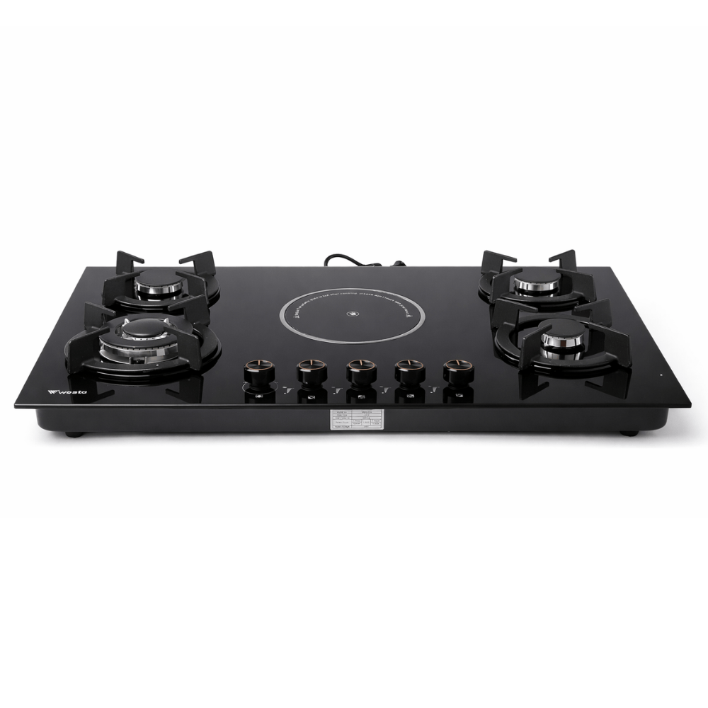 Westa Kitchen Appliances Westa 90cm 4 Gas + 1 Electric Combined Hob - T900-G12