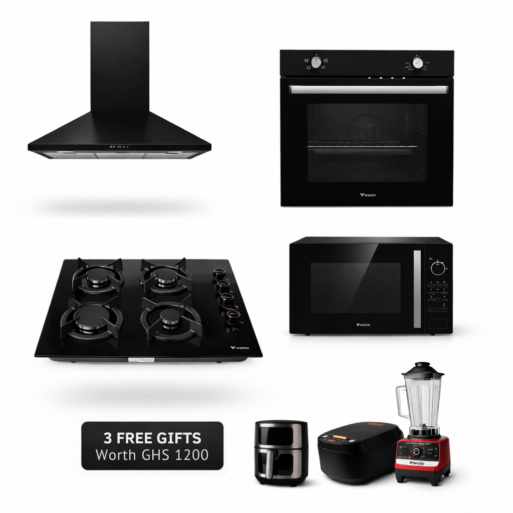 Westa Kitchen Appliance Westa Built-In Kitchen Appliance Set | 60cm Hood + Oven + Gas Hob + Microwave + 3 Free Gifts (Rice Cooker, Blender & Air Fryer)