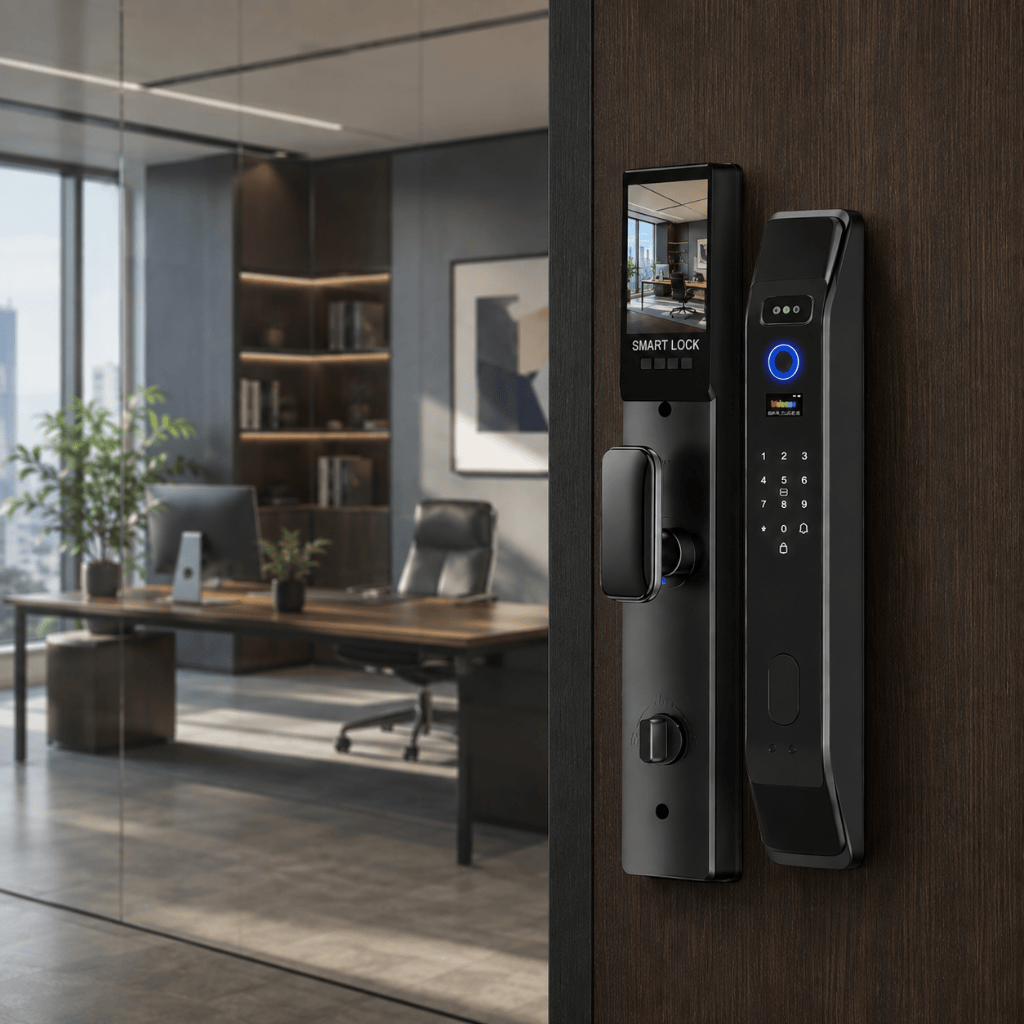 Westa Smart Locks & Digital Access Westa Full-Screen Smart Lock with Face Recognition, Fingerprint Unlock & App Unlock for Chinese Style Doors - WHXF18-6068
