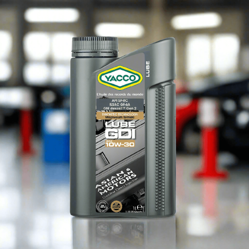 Yacco Engine Oils & Vehicle Fluids Yacco 100% Synthetic Engine Oil 1L/5L - LUBE GDI SAE 10W30