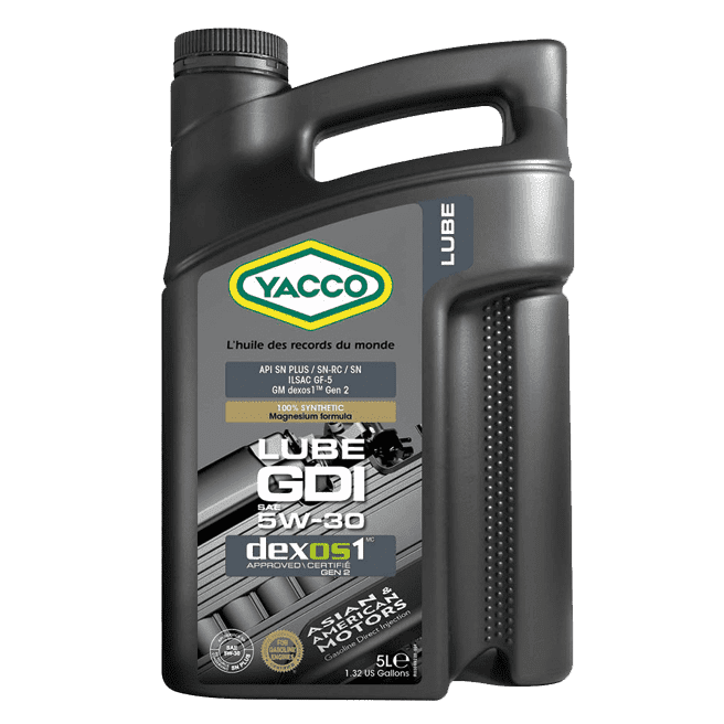 Yacco Engine Oils & Vehicle Fluids Yacco 100% Synthetic Oil for Gasoline Engines 1L/4L/5L - GDI SAE 5W30