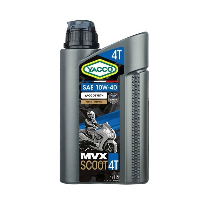Yacco Engine Oils & Vehicle Fluids Yacco Semi Synthetic Motorcycle Engine Oil 1L - MVX SCOOT 4 SAE 10W40