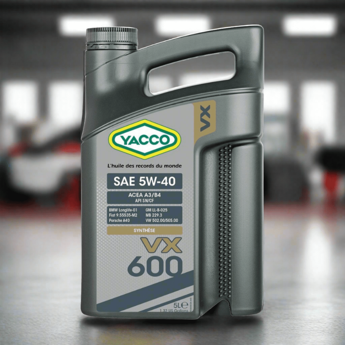 Yacco Engine Oils & Vehicle Fluids Yacco VX Synthetic Engine Oil 1L/5L - VX 600 SAE 5W40