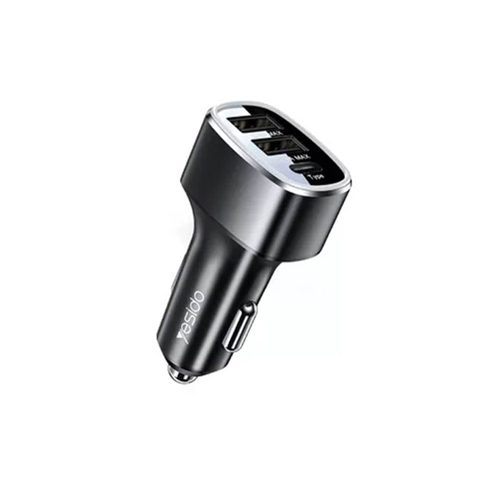 Yesido Power & Charging Accessories Yesido Fast Charging Car Charger 49W with 3 Ports - Y47