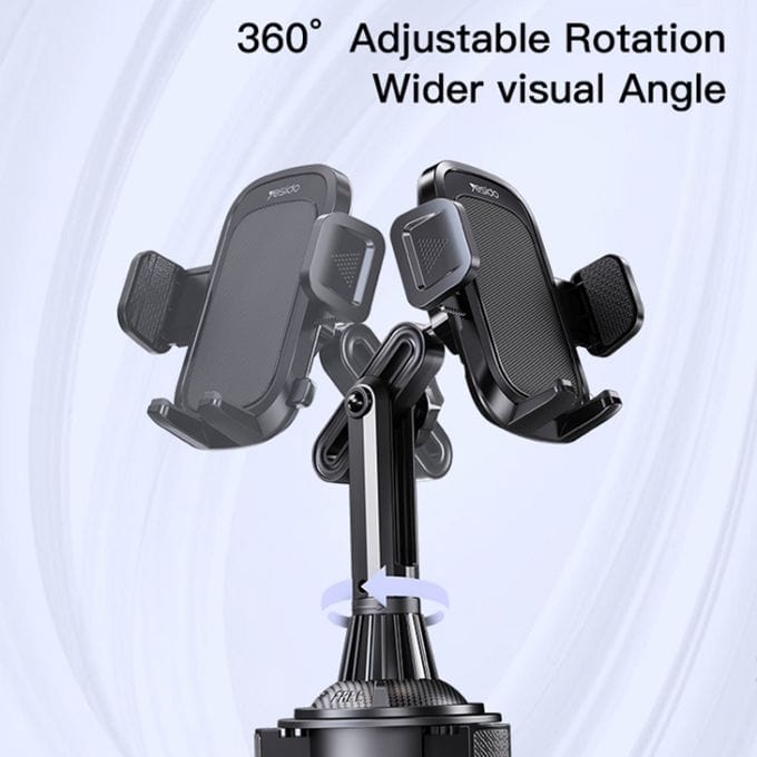 Yesido Navigation & Smart Devices Yesido Universal Car Cup Holder Phone Mount Bracket with 360° Rotation - C195