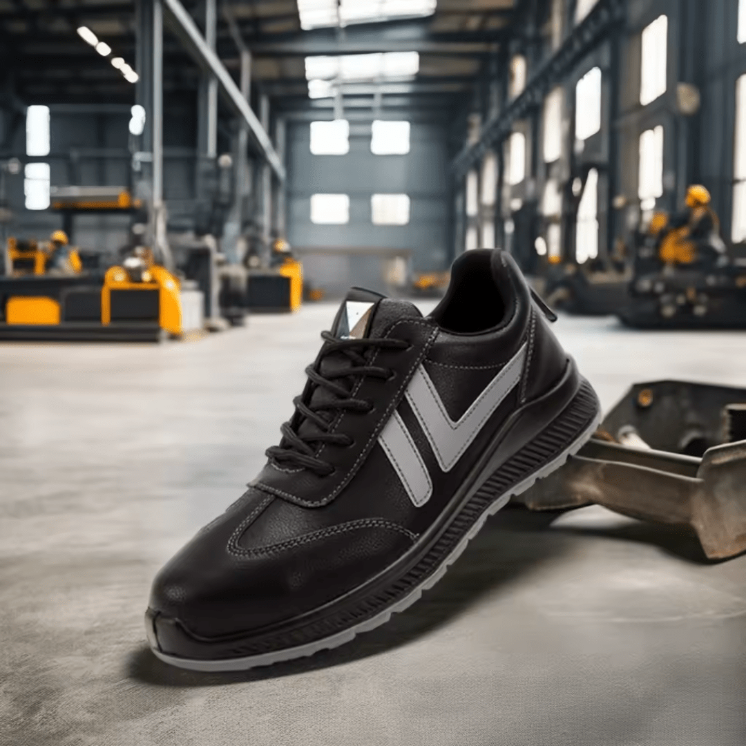 ZME Boots & Footwear Black Men's Steel Toe Work Safety Shoes