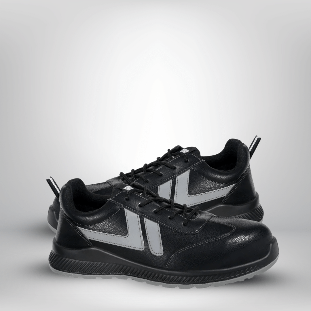 ZME Boots & Footwear Black Men's Steel Toe Work Safety Shoes