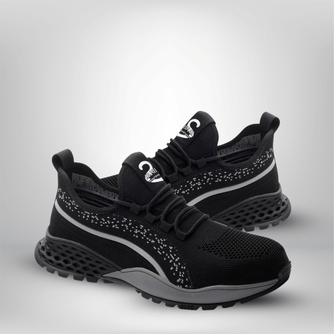 ZME Boots & Footwear Fashionable Steel Toe Unisex Safety Sneakers