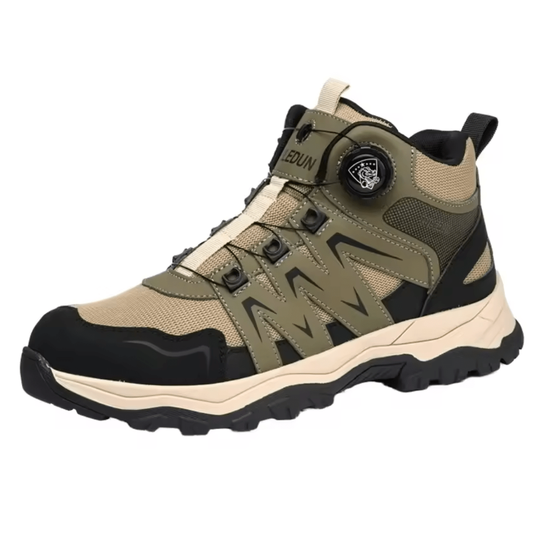 ZME Boots & Footwear Tuledun Fashionable Rotating Button Safety Shoes