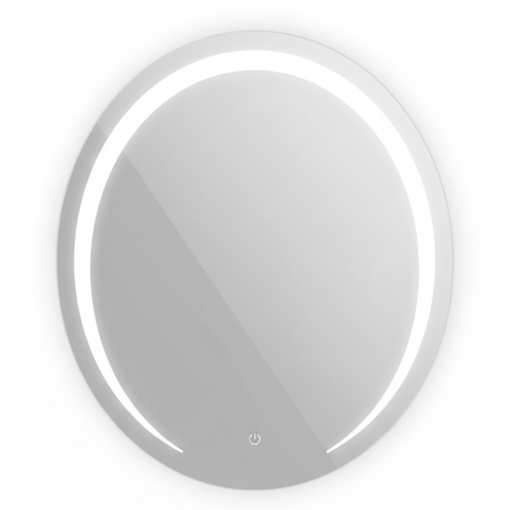 Moon-Shaped Touch Screen LED Mirror 60x60cm