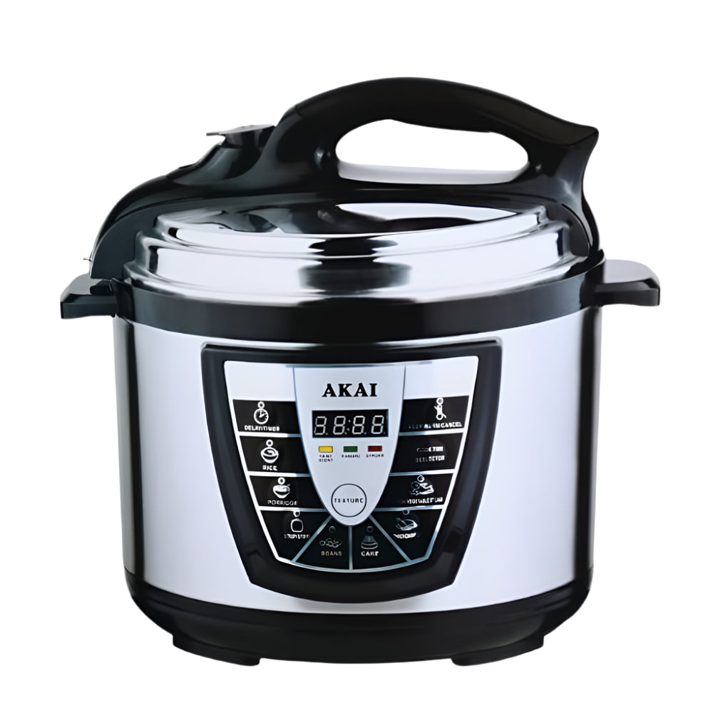 Akai Kitchen Appliances Akai 6L Stainless Steel Pressure Cooker 1000W - PCK001A-D60