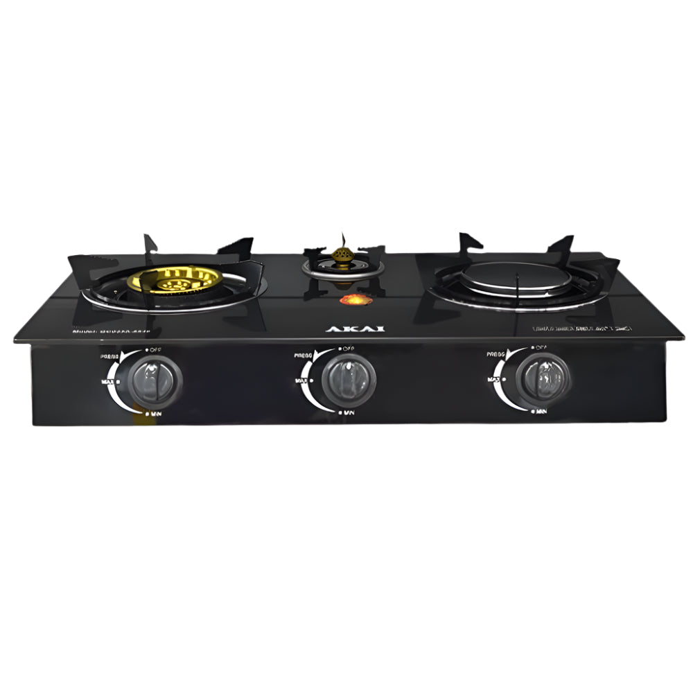 Akai Kitchen Appliances Akai Infrared 3 Burner Table Top Gas Cooker - GC033A-8536