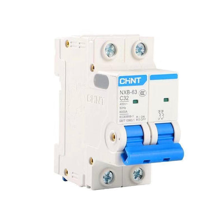 Chint Load Centers & Circuit Protection Chint Miniature Circuit Breaker 2-Pole Type C 6kA - NXB-63H