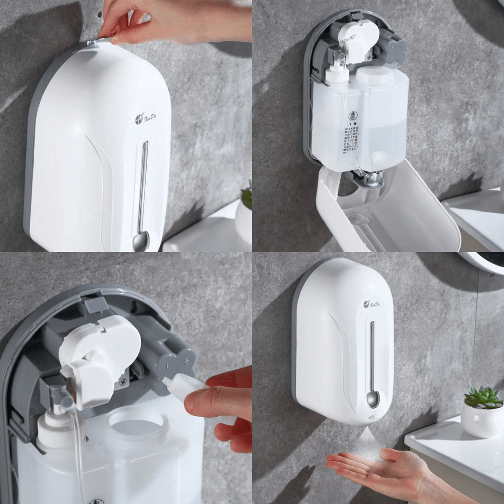 Dispenser Dryers & Dispensers Automatic No-Touch Infrared Wall Mounted Hand Sanitizer Liquid Soap Dispenser 1100ml