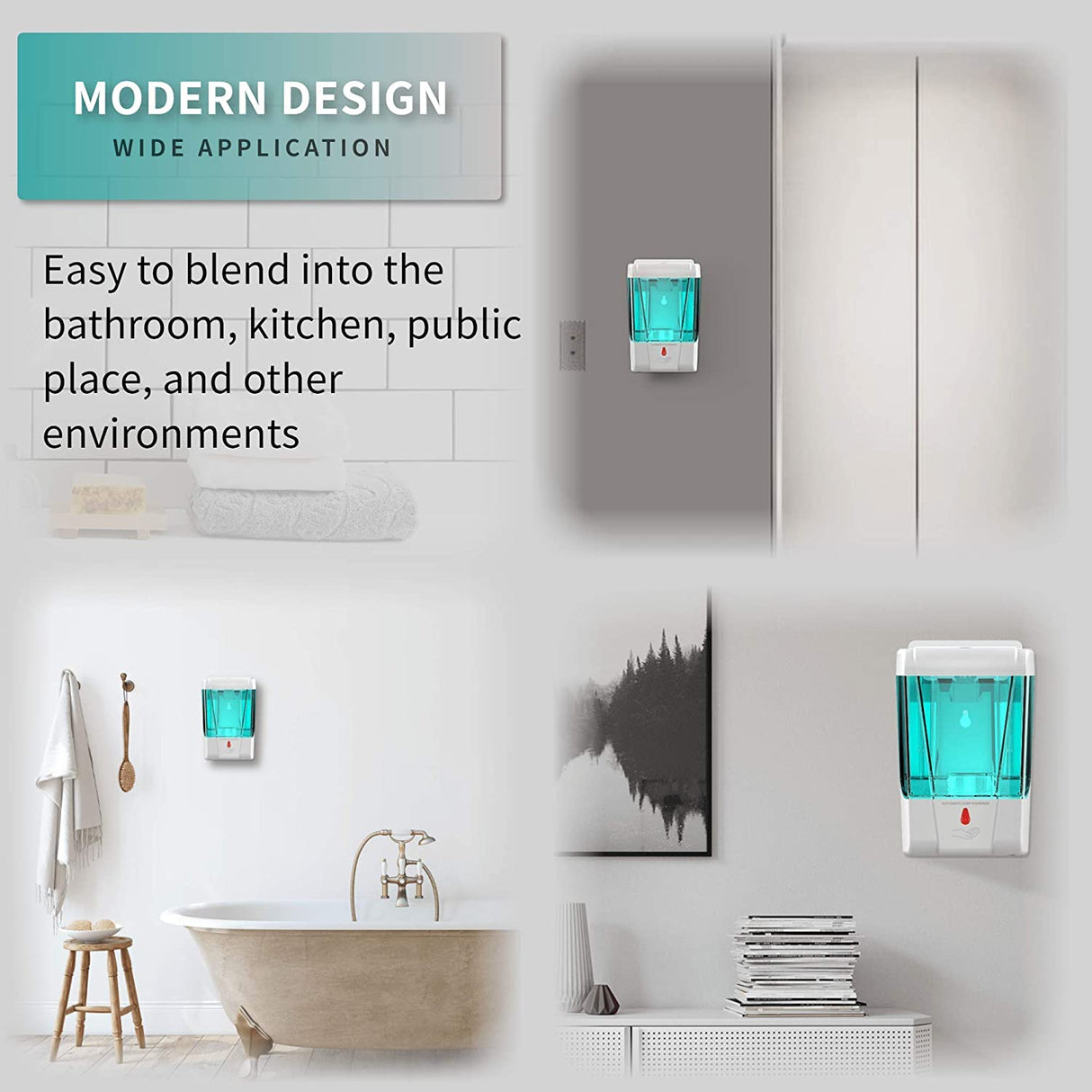 Dispenser Dryers & Dispensers Automatic Wall Mounted Hand Sanitizer Liquid Soap Dispenser 700ml