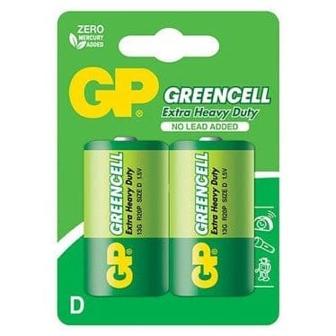 GP Batteries Batteries & Chargers GP Batteries Greencell Carbon Zinc D