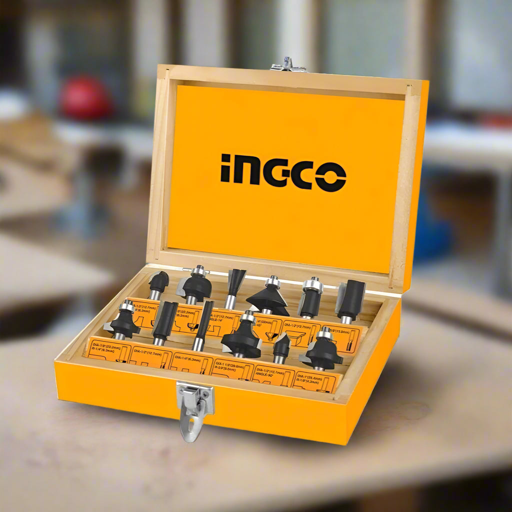 Ingco Router Bits Ingco 12 Pieces Router Bits Set (12mm) - AKRT1221