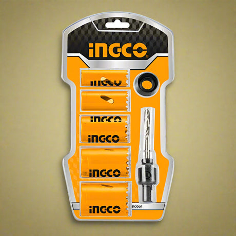 Ingco Hole Saws & Cores Ingco 7 Pieces Bi-Metal Hole Saw Set - AKH0071