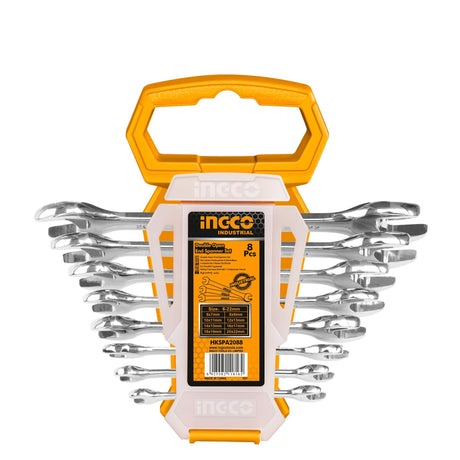Ingco Wrenches Ingco 8 Pieces Insulated Open End Spanner Set - HKSPA2088