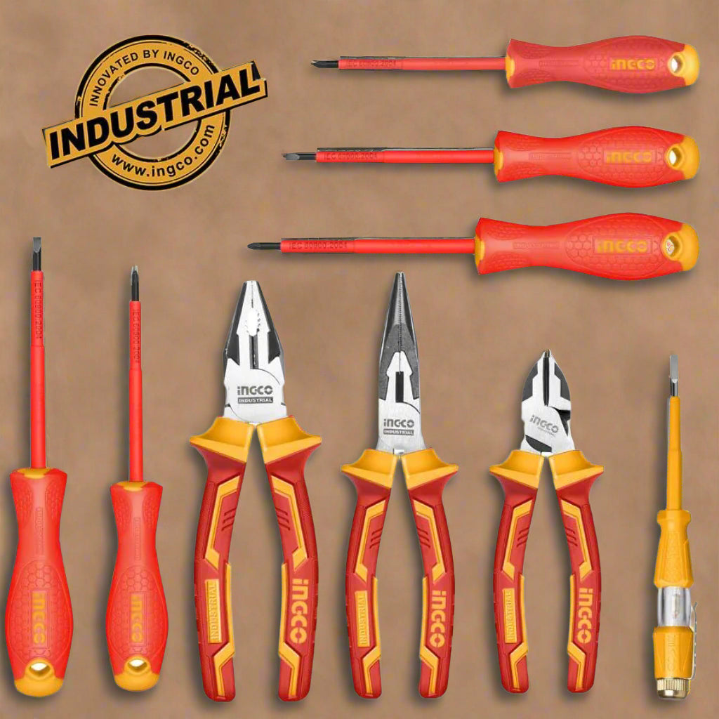 Ingco Screwdrivers Ingco 9 Pieces Insulated Hand Tools Set - HKTV01H091