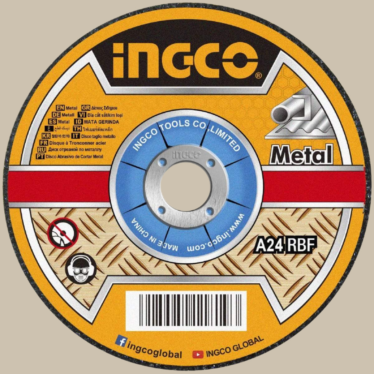 Ingco Grinding & Cutting Wheels Ingco Abrasive Metal Cutting Disc