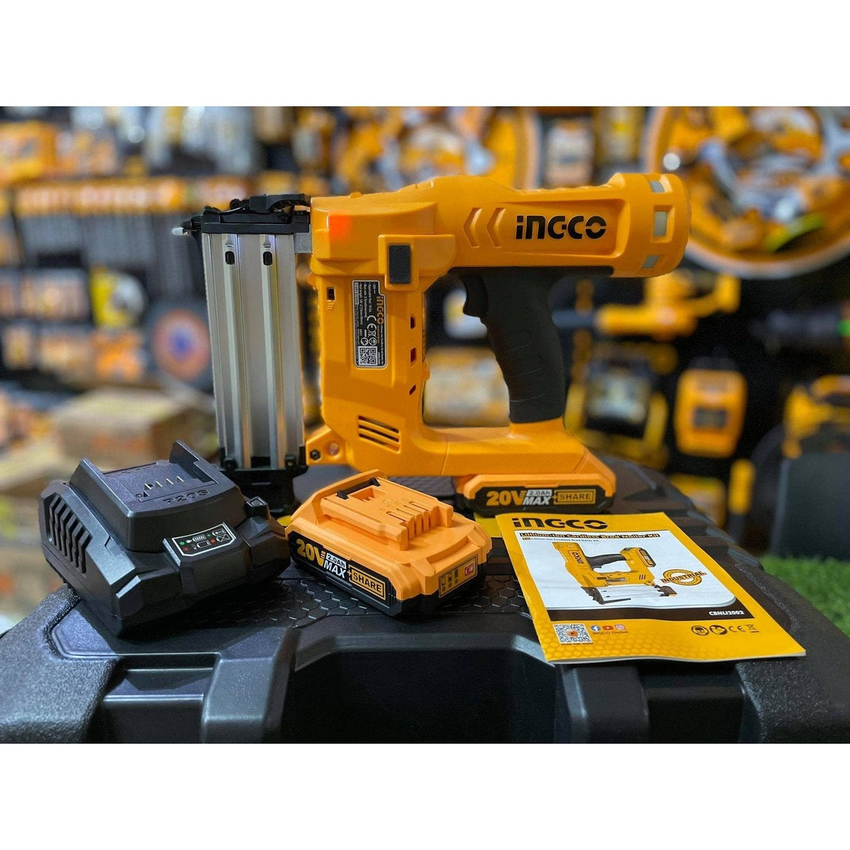 Ingco Nailer & Stapler Ingco Lithium-Ion Cordless Brad Nailer - CBNLI2002