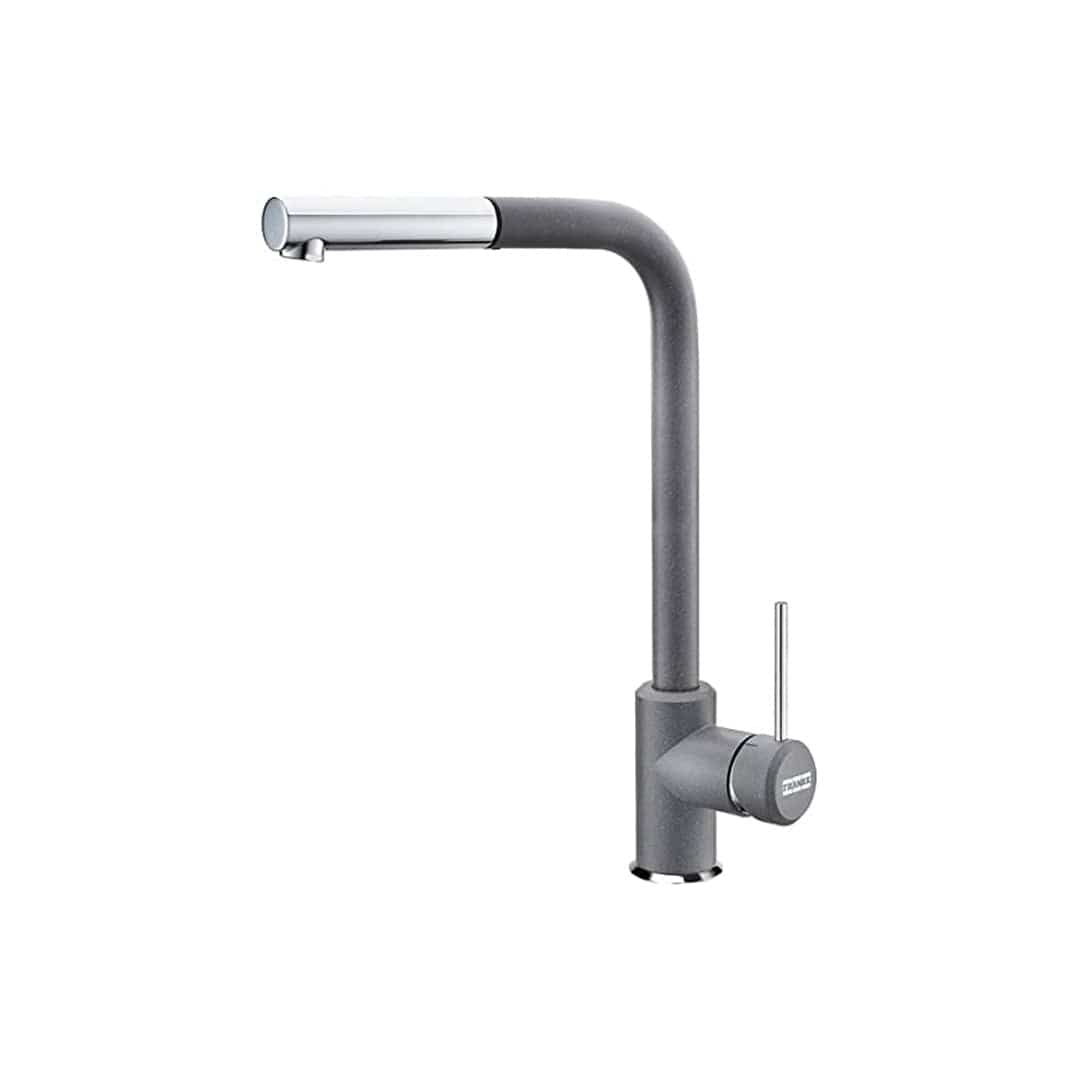Franke Sirius Side Pull-Out Lever High Pressure Kitchen Mixer - Chrome/Stone Grey | Supply Master | Accra, Ghana Kitchen Tap Buy Tools hardware Building materials