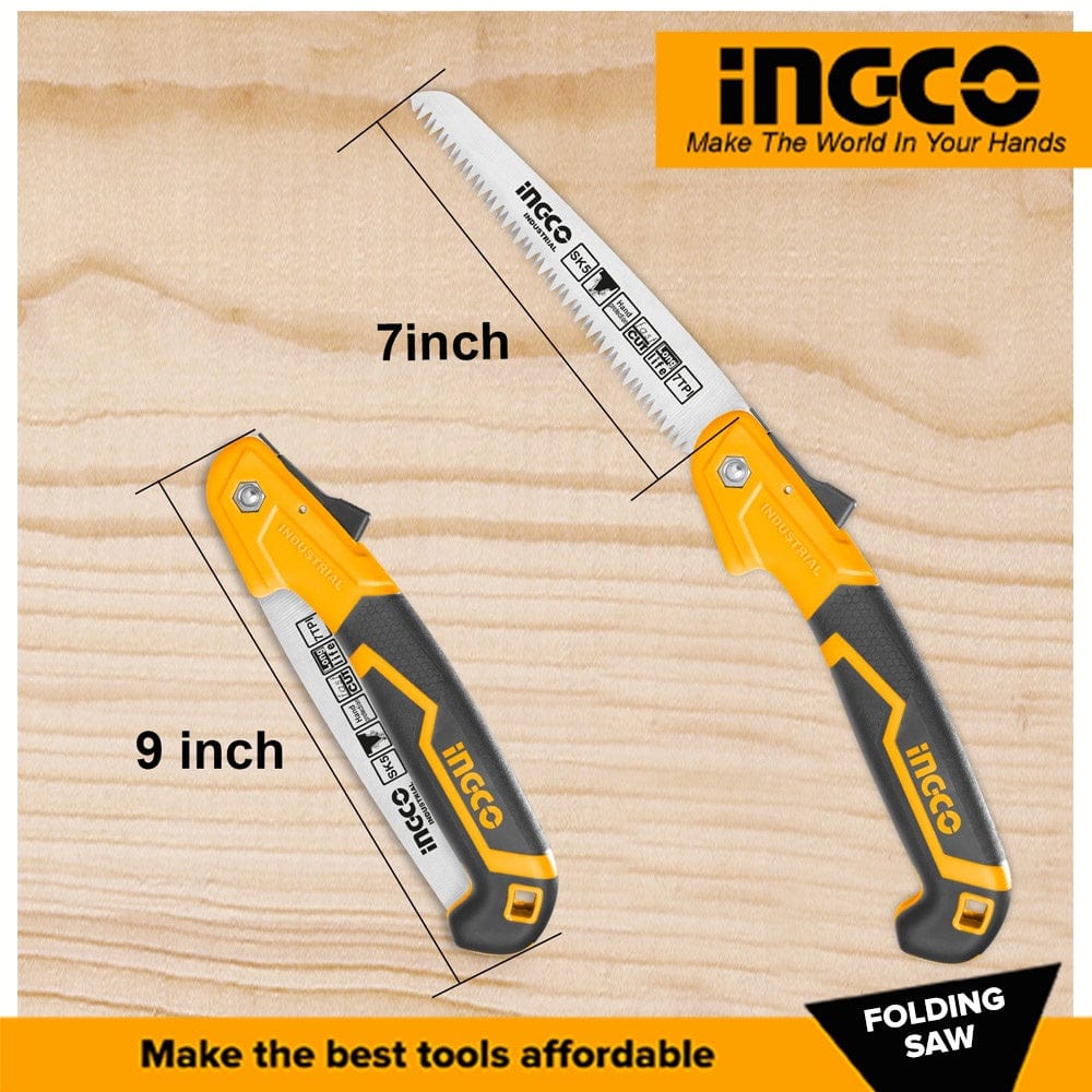 Ingco Folding Saw - HFSW18028C | Supply Master | Accra, Ghana Hand Saws & Cutting Tools Buy Tools hardware Building materials