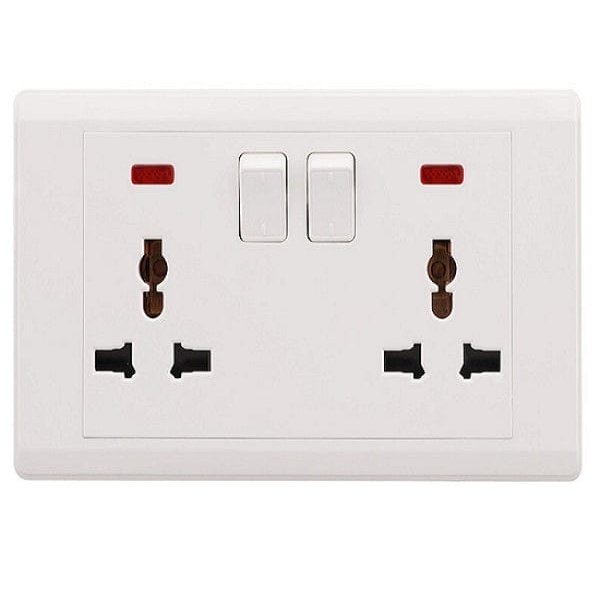 RR Kabel Universal 13A Double Socket Outlet | Supply Master | Accra, Ghana Switches & Sockets Buy Tools hardware Building materials