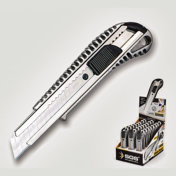 SGS Aluminum Body Utility Knife - SGS160 | Supply Master | Accra, Ghana Multi Tools & Knives Buy Tools hardware Building materials
