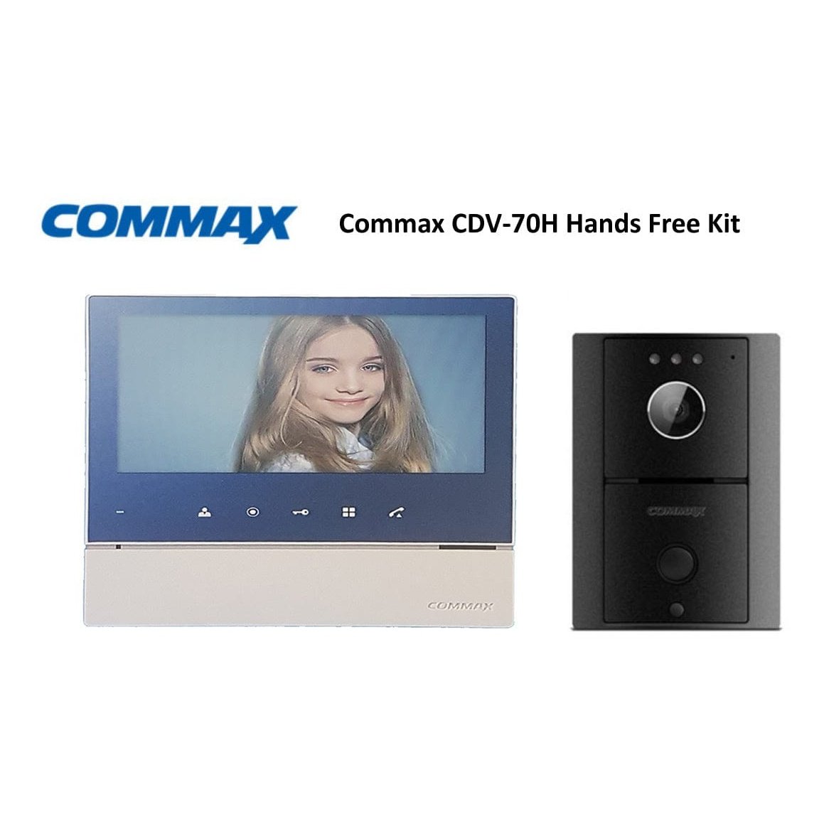 Commax Hands Free 7" Video Touch Button Intercom Kit - CDV-70H/DRC-4L | Supply Master | Accra, Ghana Doorbell & Accessories Buy Tools hardware Building materials