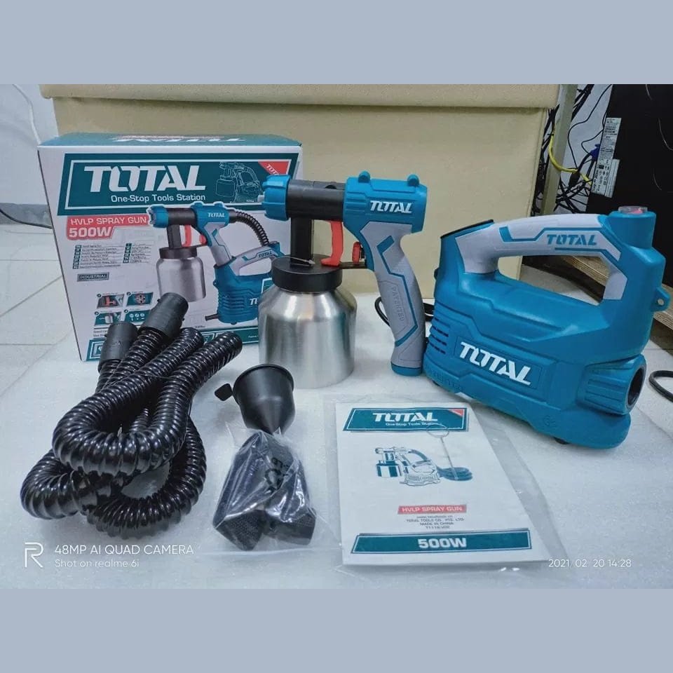 Total HVLP Floor Based Spray Gun 500W - TT5006-2 | Supply Master | Accra, Ghana Spray Gun Buy Tools hardware Building materials