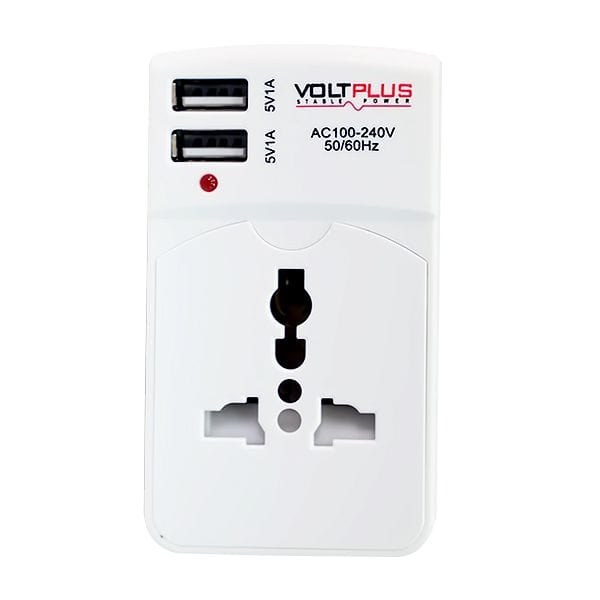 Voltplus 3-Way Extension Socket with USB - VP-3W2M1SU | Supply Master | Accra, Ghana Extension Cords & Accessories Buy Tools hardware Building materials