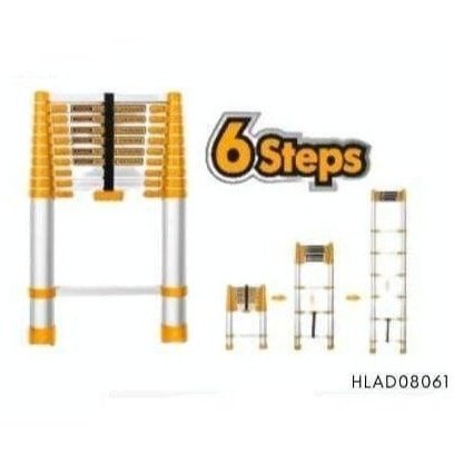 Ingco Multi-Purpose Aluminum Ladder (4*3 & 4*4) - HLAD04431 & HLAD04441 | Supply Master | Accra, Ghana Steel & Engineering Building Steel Engineering Hardware tool