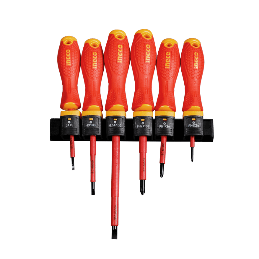 Ingco 6 PCS Insulated Screwdriver Set - HKISD0608 | Supply Master | Accra, Ghana Tools Building Steel Engineering Hardware tool