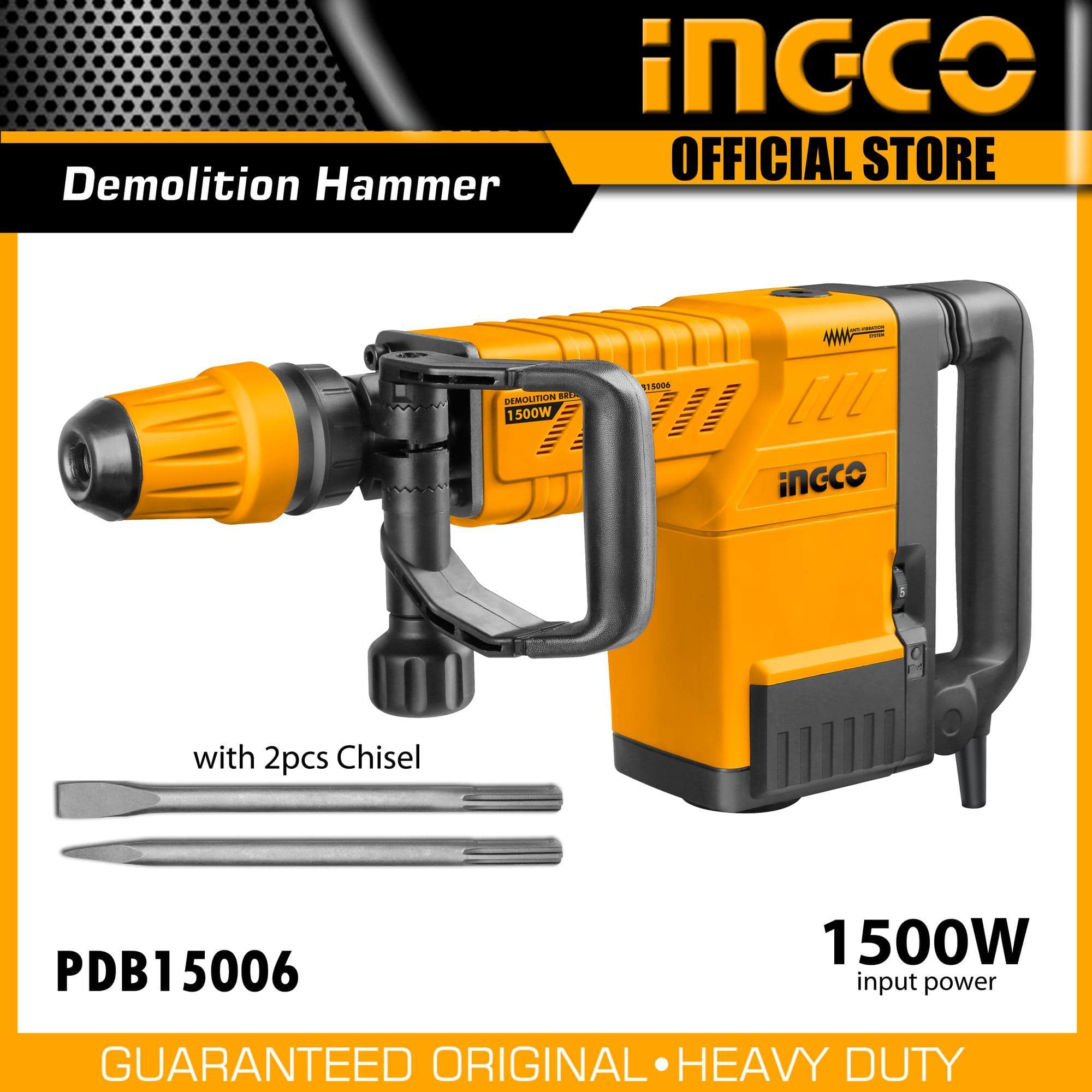 Ingco Demolition Breaker 1500W - PDB15006 | Supply Master | Accra, Ghana Tools Building Steel Engineering Hardware tool