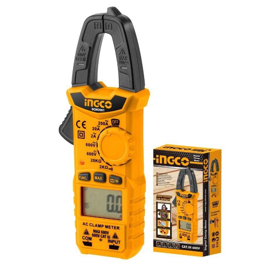 Ingco Digital AC Clamp Meter 2000 counts - DCM2001 | Supply Master | Accra, Ghana Tools Building Steel Engineering Hardware tool