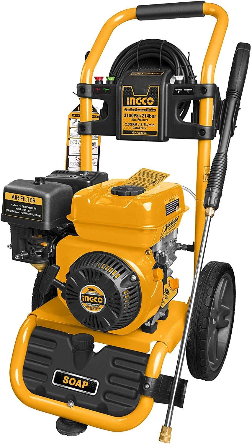 Ingco Gasoline Pressure Washer 6.0HP (214 BAR) - GHPW2003 | Supply Master | Accra, Ghana Tools Building Steel Engineering Hardware tool