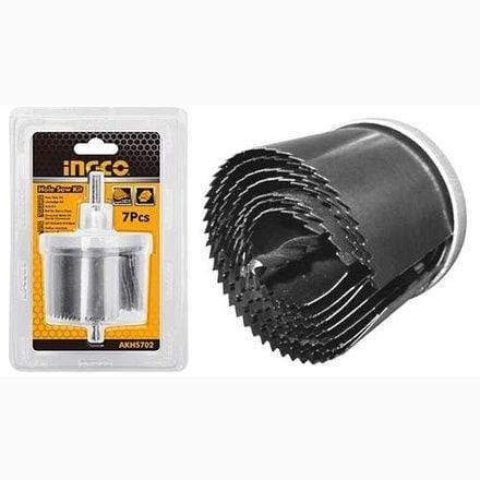 Ingco Hole Saw Set 7 Pieces - AKHS702 | Supply Master | Accra, Ghana Tools Building Steel Engineering Hardware tool